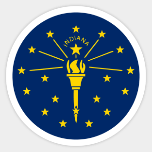 Indiana State Flag - 1816 Sticker